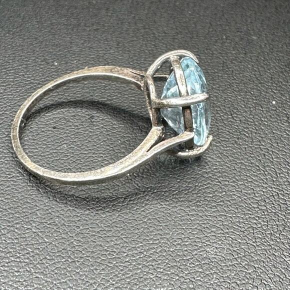 Topaz Stone Sterling Silver Ring Size 7 - Picture 7 of 7